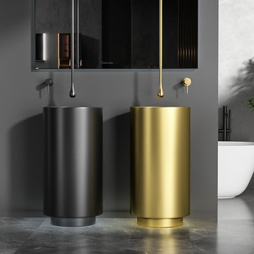 ARATA / Round Freestanding Pedestal Basin