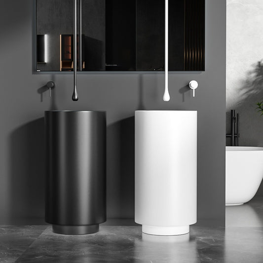 ARATA / Round Freestanding Pedestal Basin