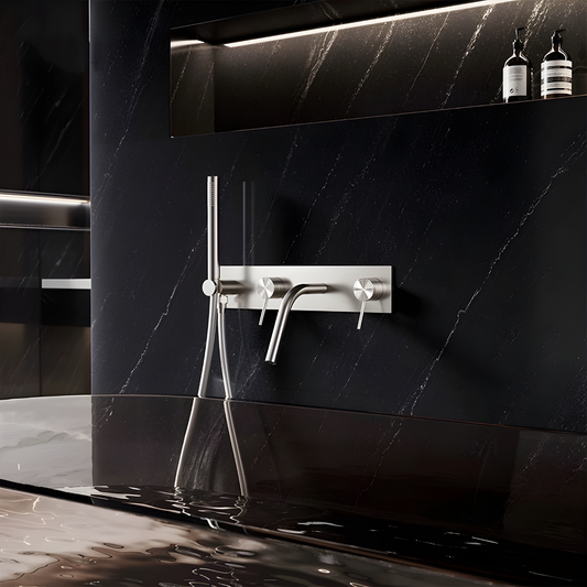ARADA Wall-Mounted Brass Bathtub Faucet System