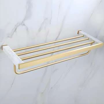 REIS / Marble & Brass Towel Rack