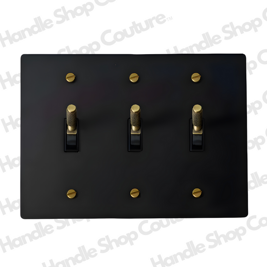 KLAS / Brass Light Switch (3-Gang)