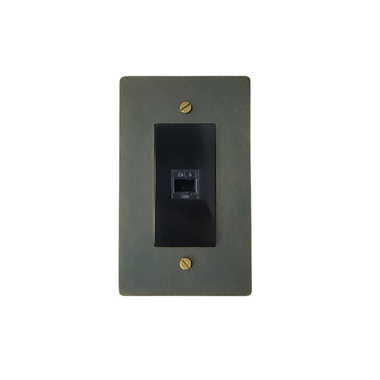 KLAS / Brass RJ11 Telephone Port (1-Gang)