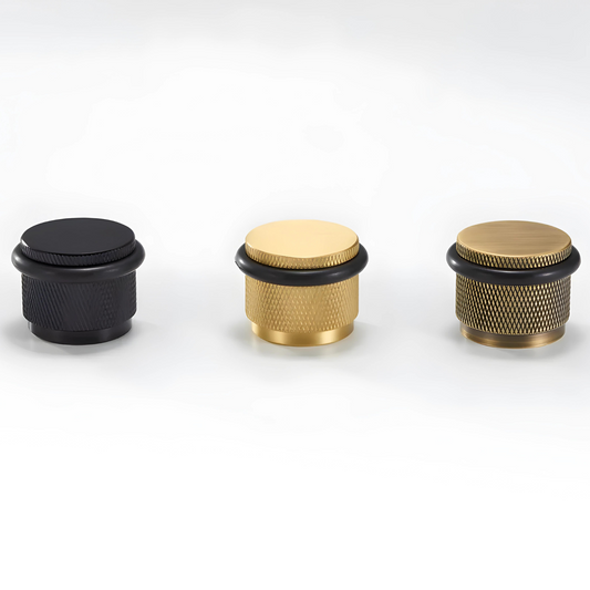 ABBEY / Knurled Brass Door Stop