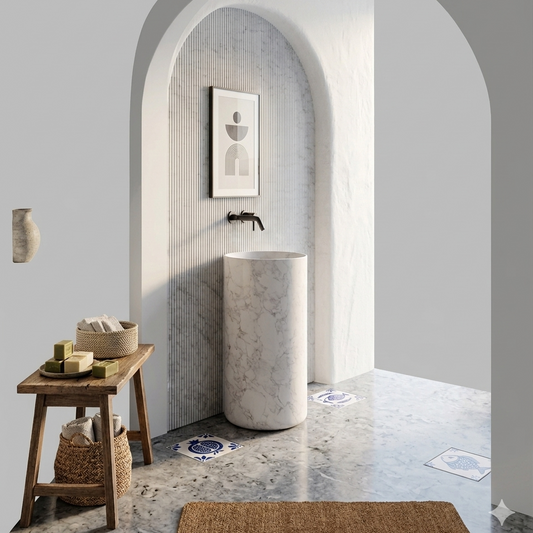 FIDEUS / Marble Freestanding Basin