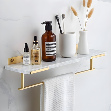 RAFI / Marble & Brass Shelf