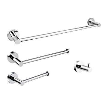 BATHROOM HARDWARE SET / STAINLESS STEEL / CHROME