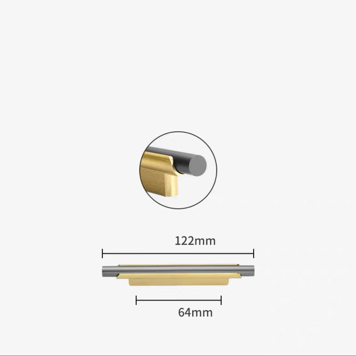 DEDRA / LONG PULL HANDLES / TWO-TONE - Handle Shop Couture 