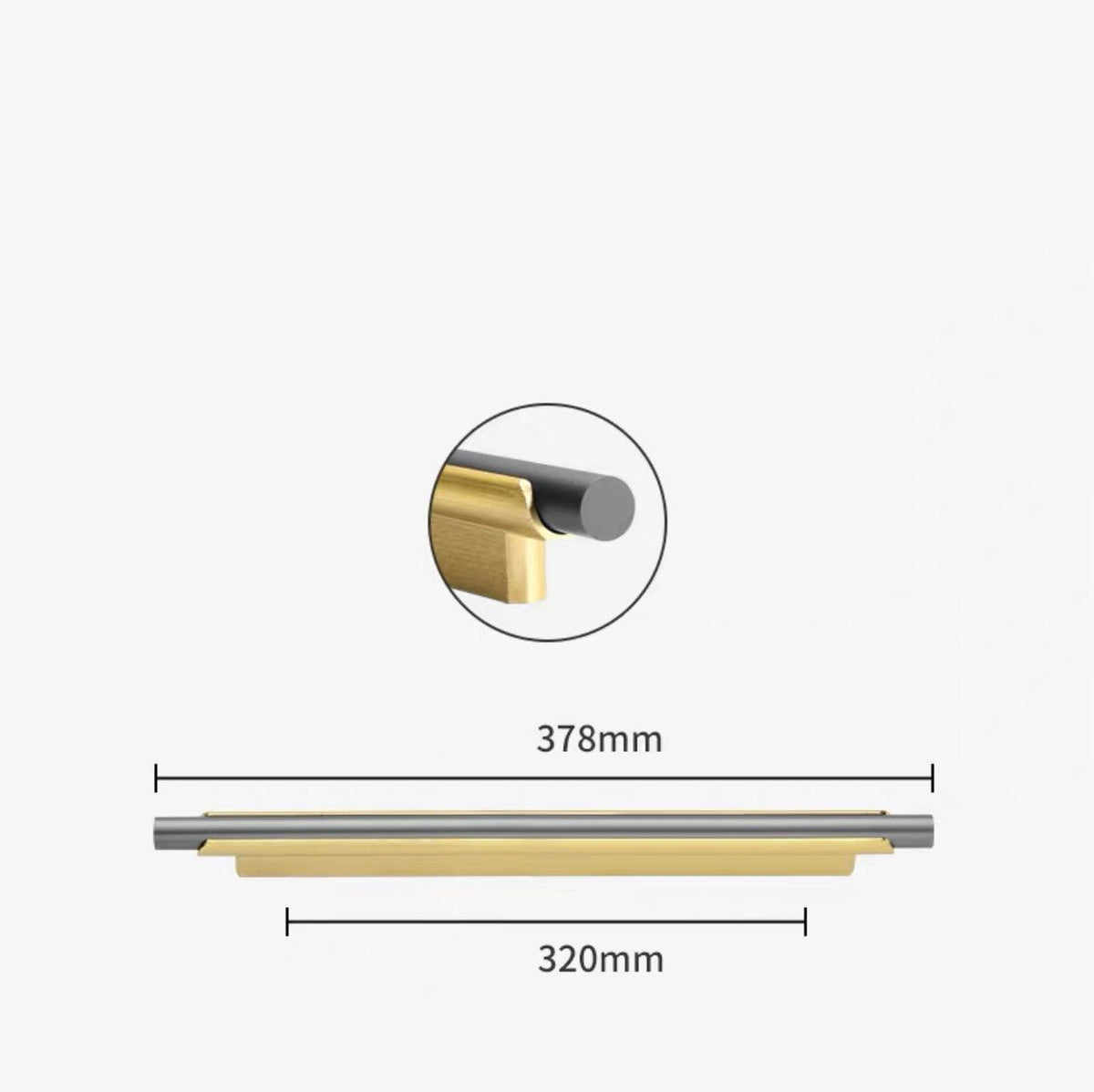 DEDRA / LONG PULL HANDLES / TWO-TONE - Handle Shop Couture 