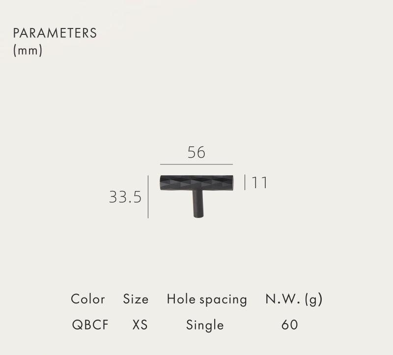 DIAMANTE / SOLID BRASS HANDLES / DIAMOND KNURL - Handle Shop Couture 