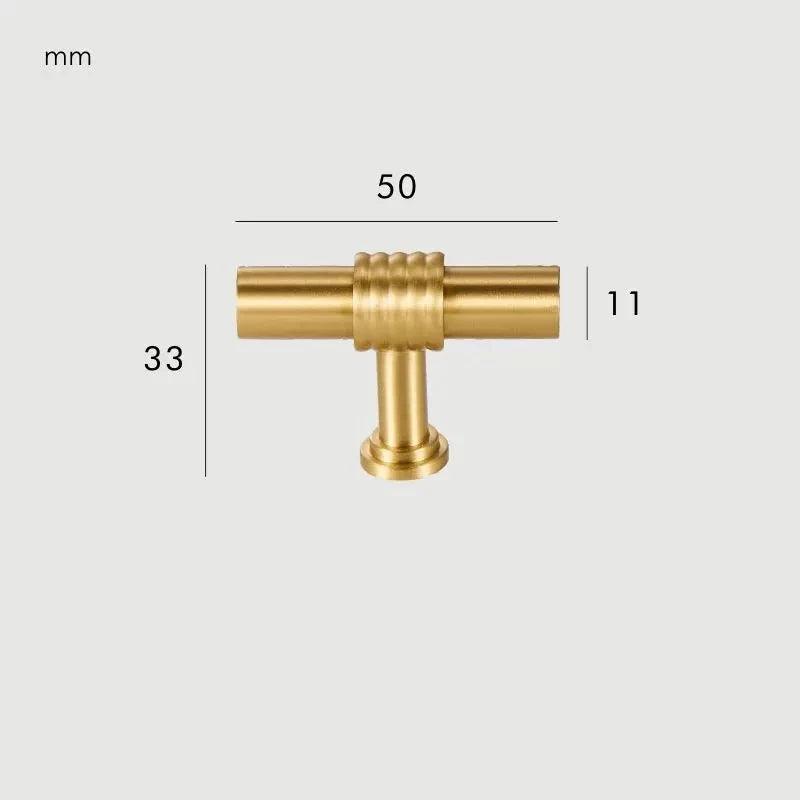 DRIFT / Solid Brass T-Bar - Handle Shop Couture 