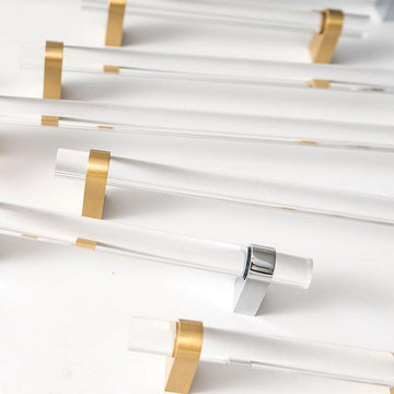 ELM / ACRYLIC & BRASS HANDLES - Handle Shop Couture 