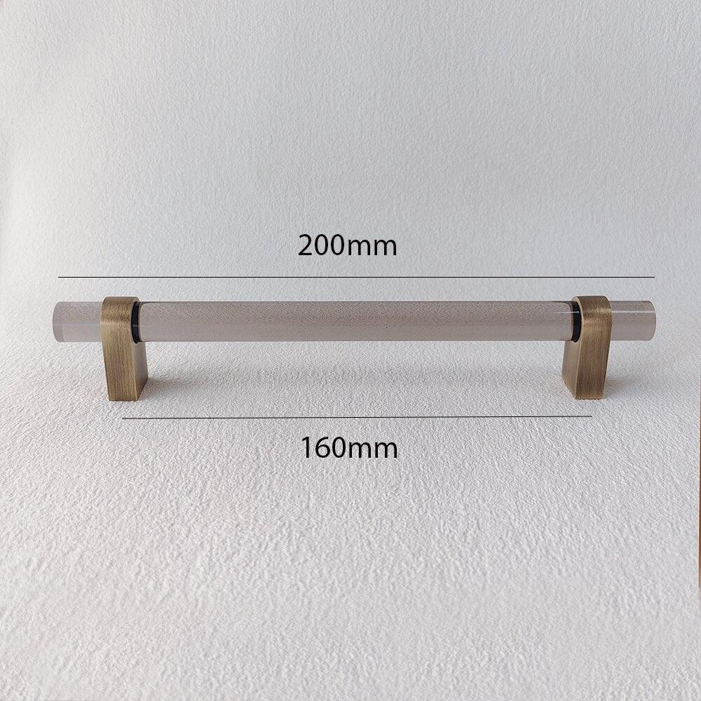 ELM / ACRYLIC & BRASS HANDLES - Handle Shop Couture 