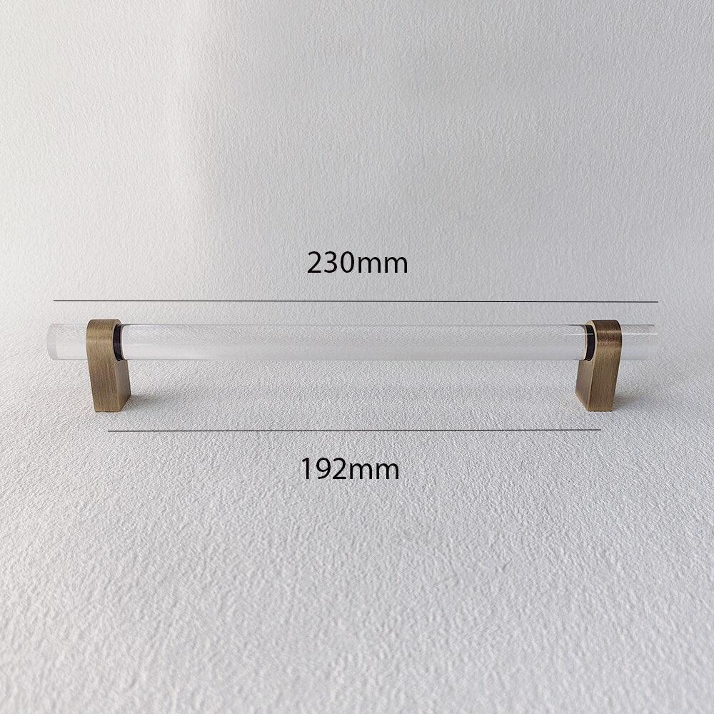 ELM / ACRYLIC & BRASS HANDLES - Handle Shop Couture 