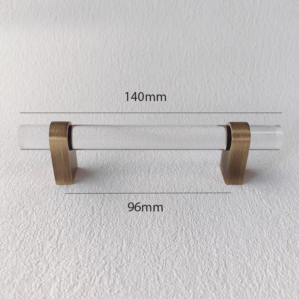 ELM / ACRYLIC & BRASS HANDLES - Handle Shop Couture 