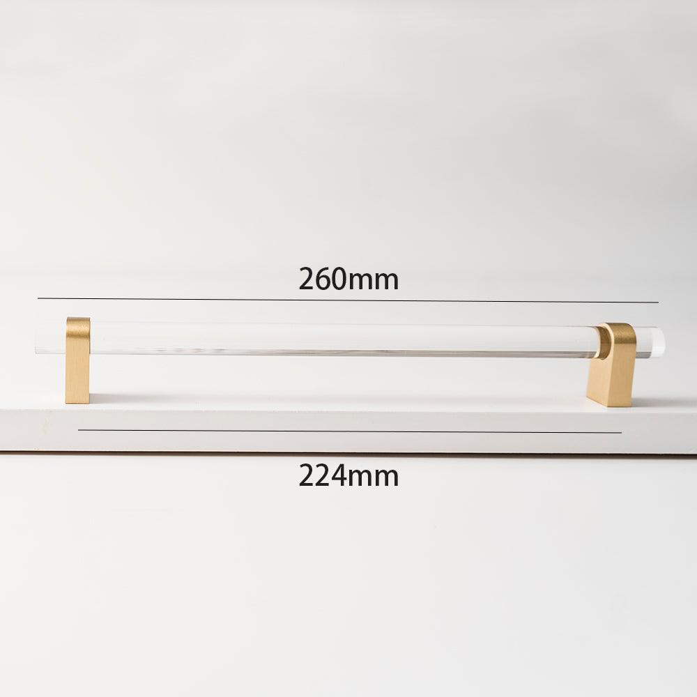 ELM / ACRYLIC & BRASS HANDLES - Handle Shop Couture 