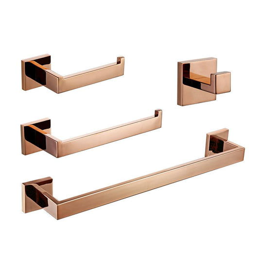 GINZA / BATHROOM HARDWARE SET / ROSE GOLD - Handle Shop Couture 