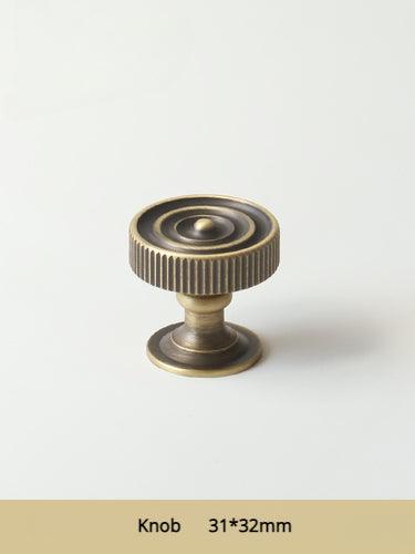 GUARDIA / SOLID BRASS HANDLES / LINEAR KNURL - Handle Shop Couture 