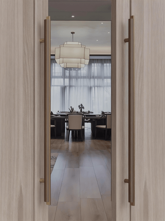 IRIS / Long Entrance Door Handles Push Pull - Handle Shop Couture 