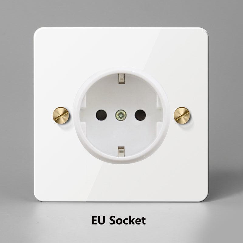 KOST / POWER OUTLET / WHITE BRASS - Handle Shop Couture 