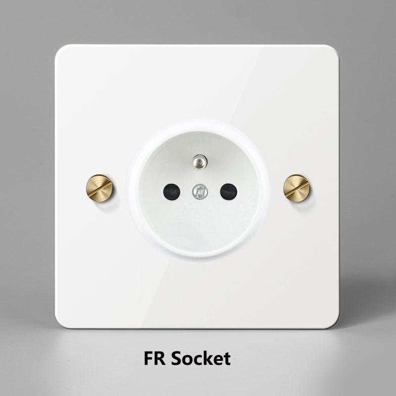 KOST / POWER OUTLET / WHITE BRASS - Handle Shop Couture 