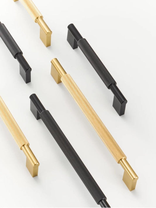 LACIE / Solid Brass Knurled Handles - Handle Shop Couture 