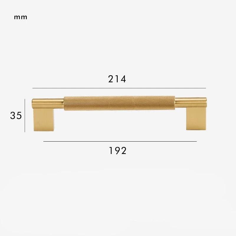 LACIE / Solid Brass Knurled Handles - Handle Shop Couture 