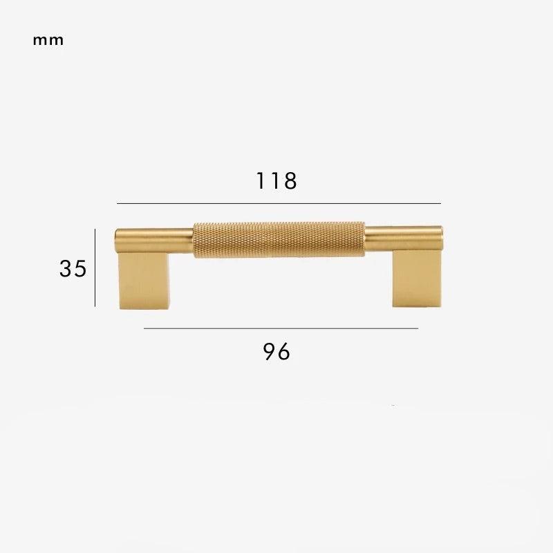 LACIE / Solid Brass Knurled Handles - Handle Shop Couture 
