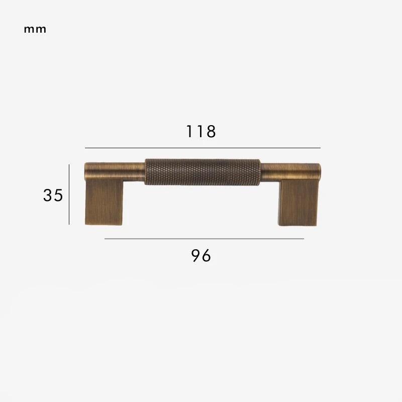 LACIE / Solid Brass Knurled Handles - Handle Shop Couture 