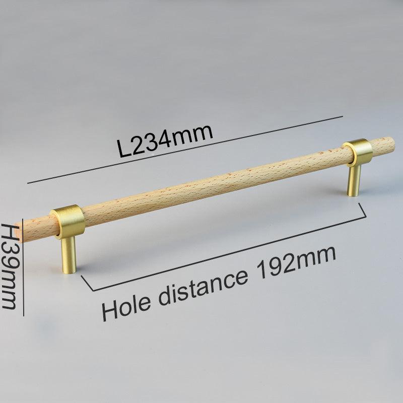 MENELAOS / Walnut & Solid Brass Handles - Handle Shop Couture 