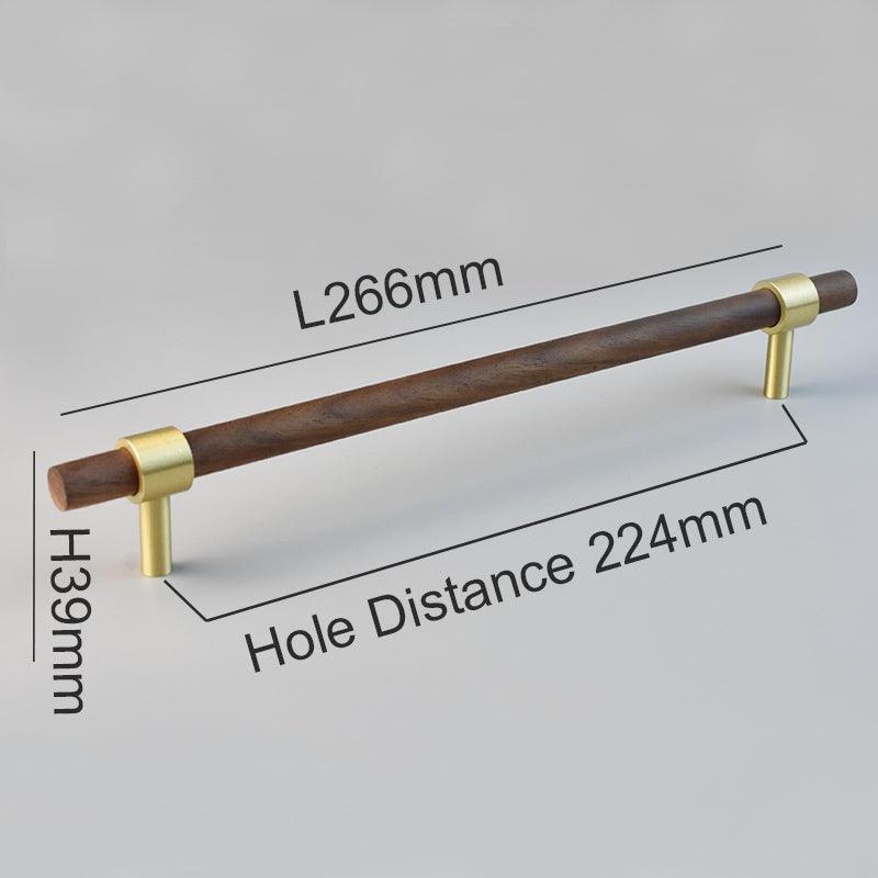 MENELAOS / Walnut & Solid Brass Handles - Handle Shop Couture 