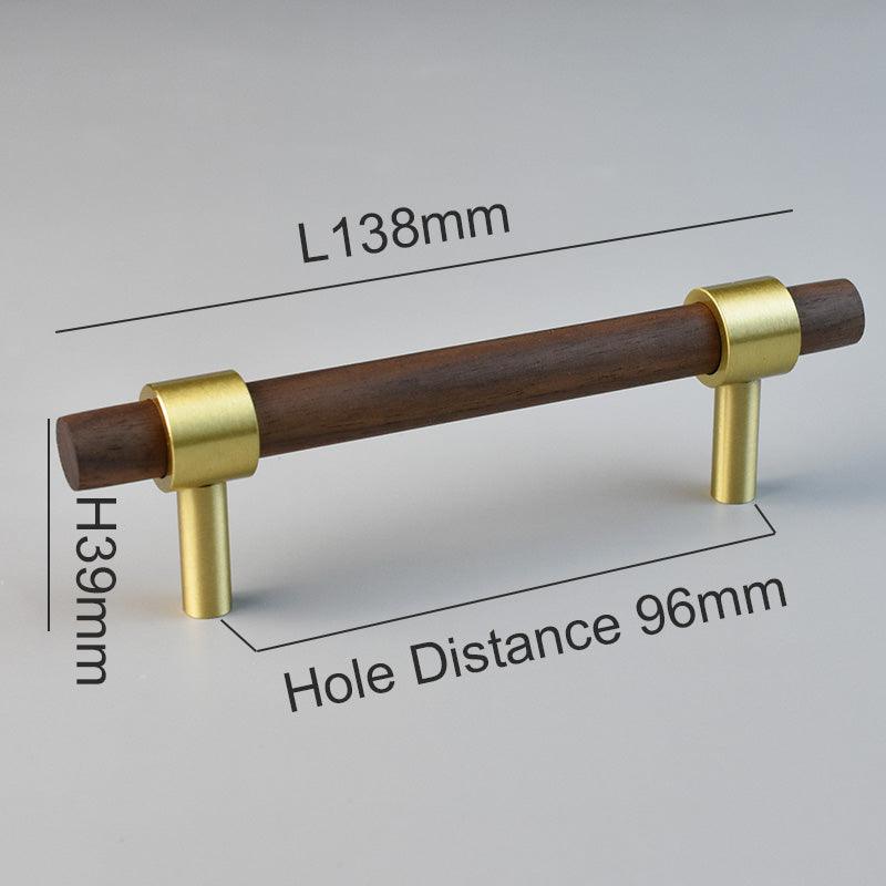 MENELAOS / Walnut & Solid Brass Handles - Handle Shop Couture 