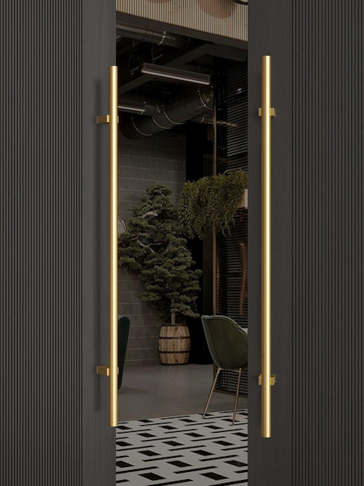MYSTIK / Long Entrance Door Handles Push Pull - Handle Shop Couture 
