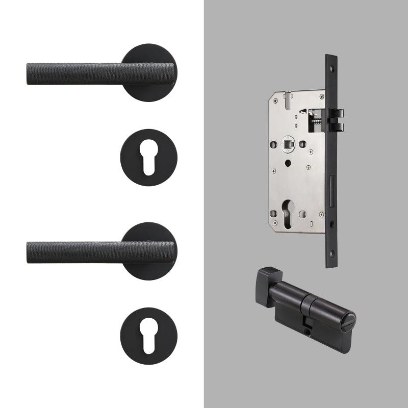 PORTA / KNURLED BRASS / DOOR HANDLES - Handle Shop Couture 
