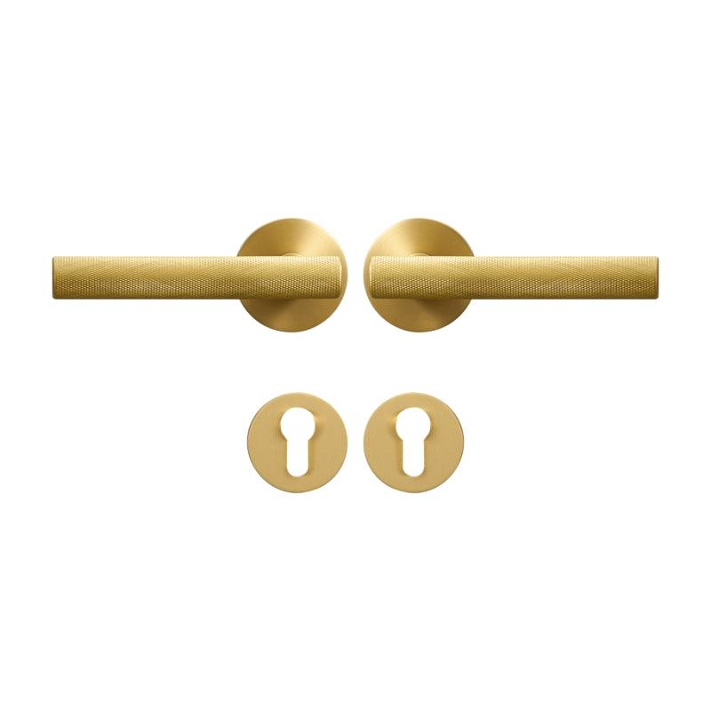 PORTA / KNURLED BRASS / DOOR HANDLES - Handle Shop Couture 