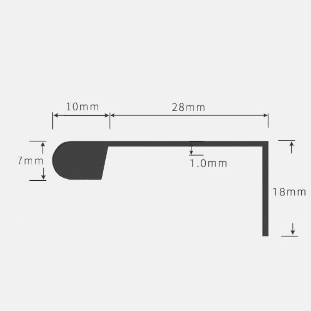 SENTI / Long Cabinet Edge Pull - Handle Shop Couture 