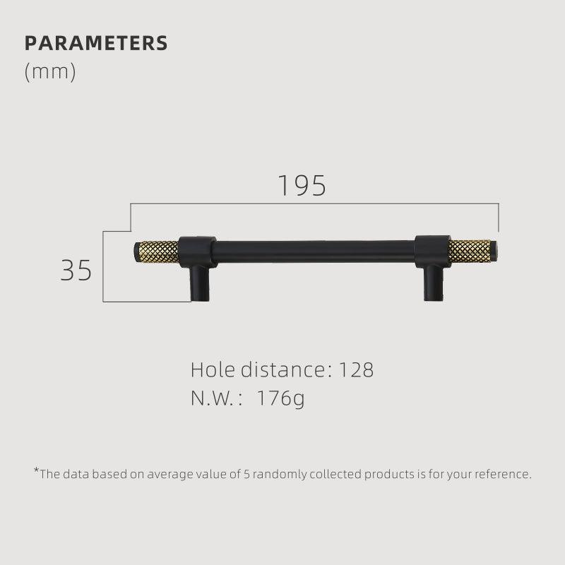 SILT / SOLID BRASS HANDLES / KNURLED - Handle Shop Couture 