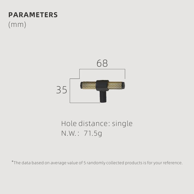 SILT / SOLID BRASS HANDLES / KNURLED - Handle Shop Couture 
