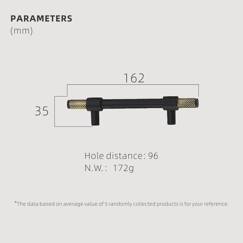 SILT / SOLID BRASS HANDLES / KNURLED - Handle Shop Couture 