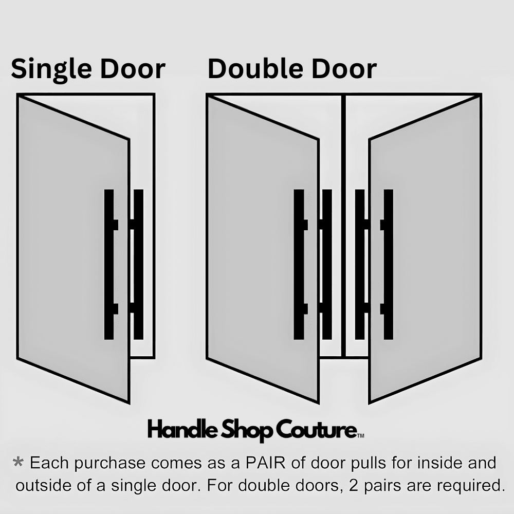 SINTRA / Long Entrance Door Handles Push Pull - Handle Shop Couture 