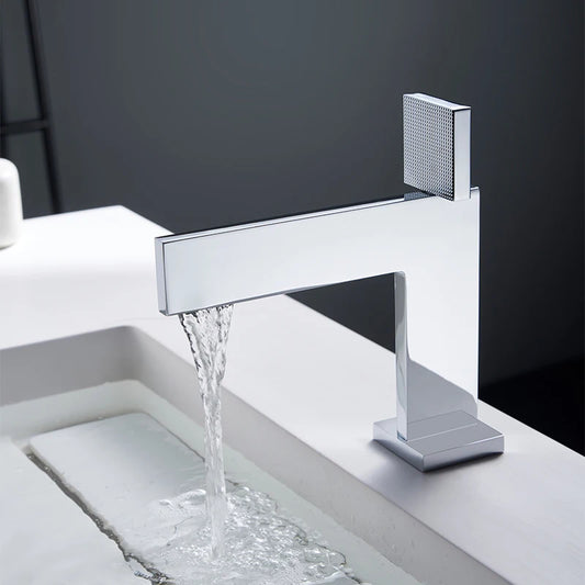 JULIO / Single Hole Knurled Brass Tap Faucet
