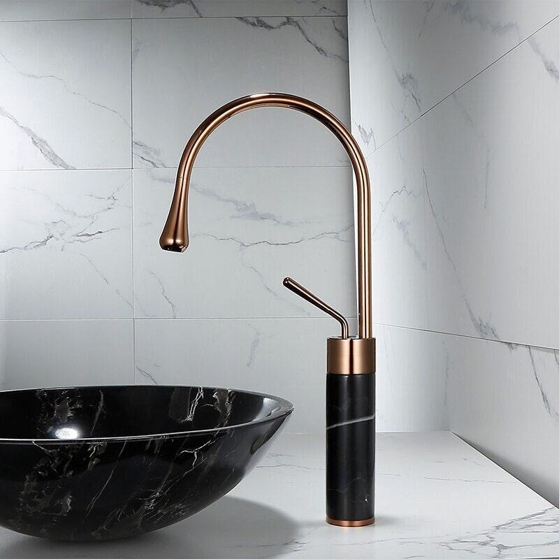 ALAIN / Marble Bathroom Faucet - Handle Shop Couture 