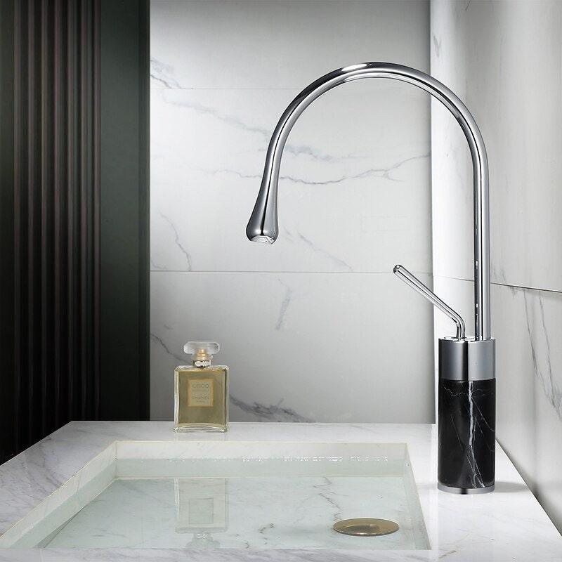 ALAIN / Marble Bathroom Faucet - Handle Shop Couture 