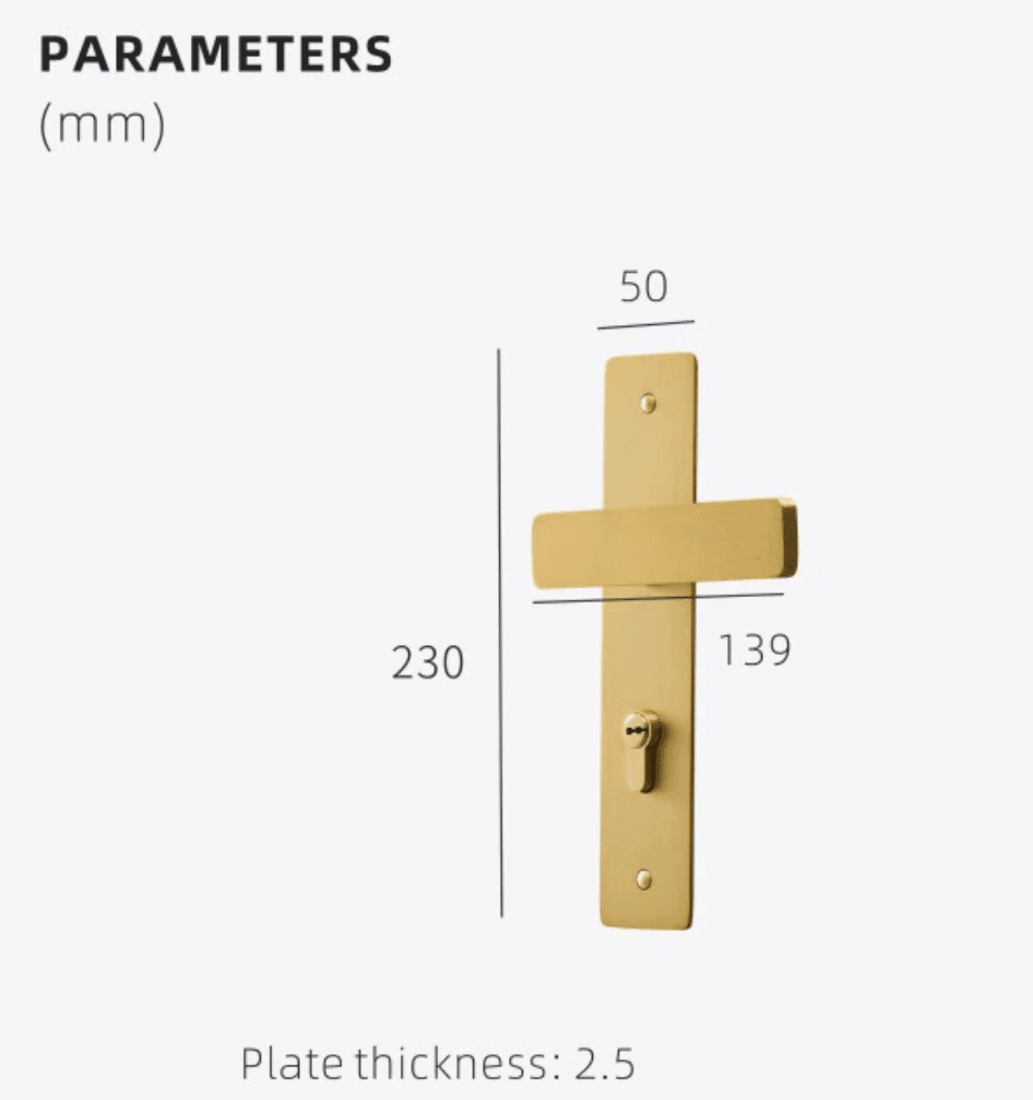 ARTEAGA / SOLID BRASS / INTERNAL DOOR HANDLES - Handle Shop Couture 