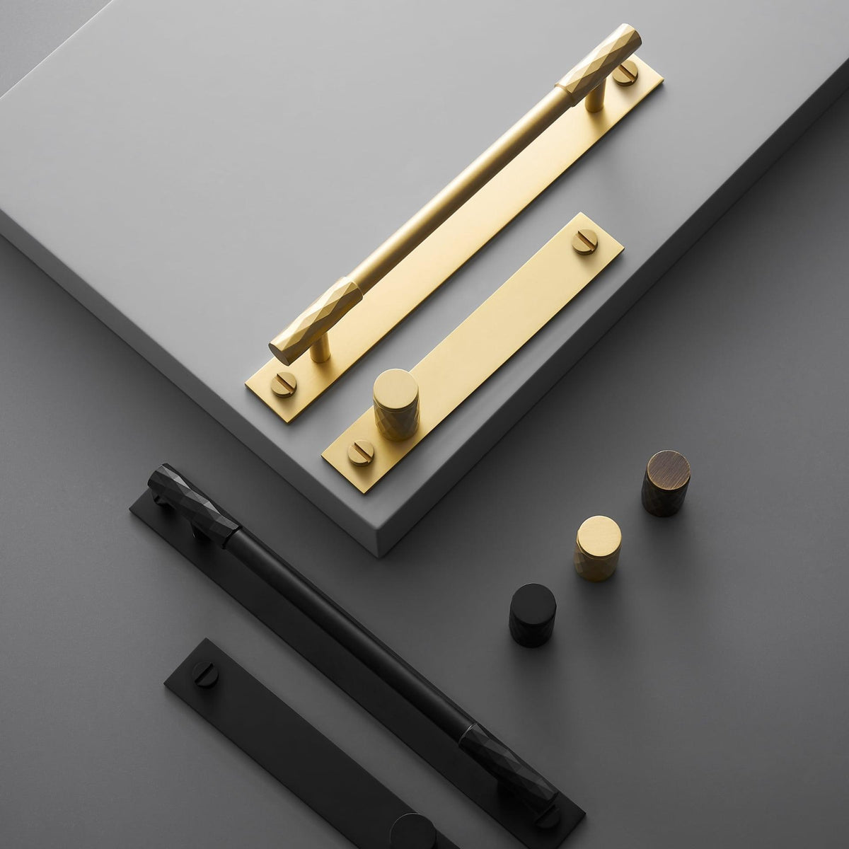 DIAMANTE / SOLID BRASS HANDLES / BACKPLATE - Handle Shop Couture 