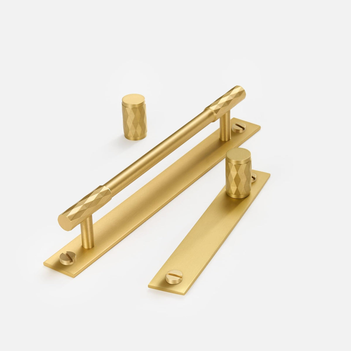 DIAMANTE / SOLID BRASS HANDLES / BACKPLATE - Handle Shop Couture 