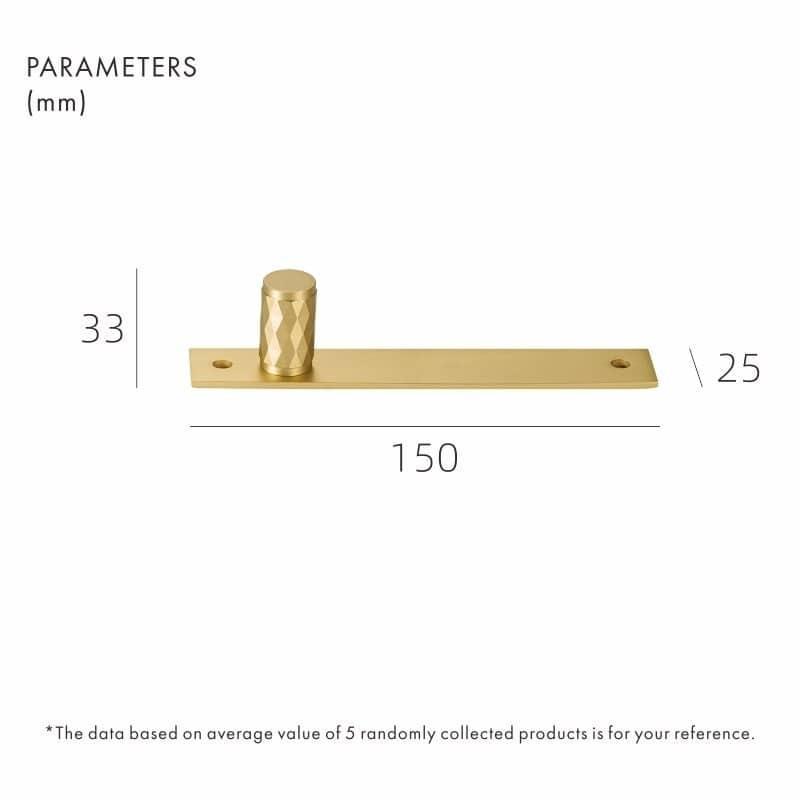DIAMANTE / SOLID BRASS HANDLES / BACKPLATE - Handle Shop Couture 