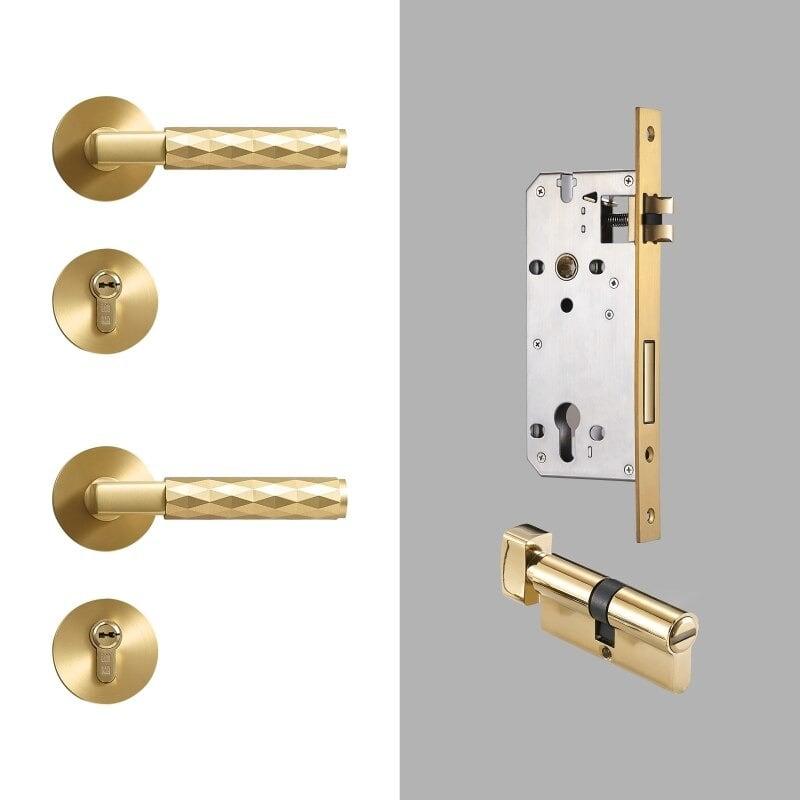 DIMANTE / SOLID BRASS / DOOR HANDLES - Handle Shop Couture 