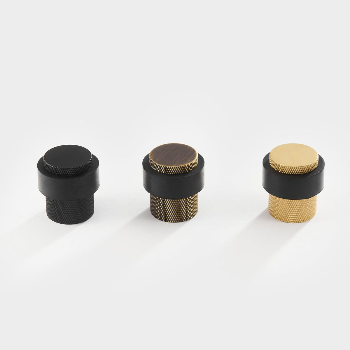 ERMOU / KNURLED BRASS / DOOR STOP - Handle Shop Couture 