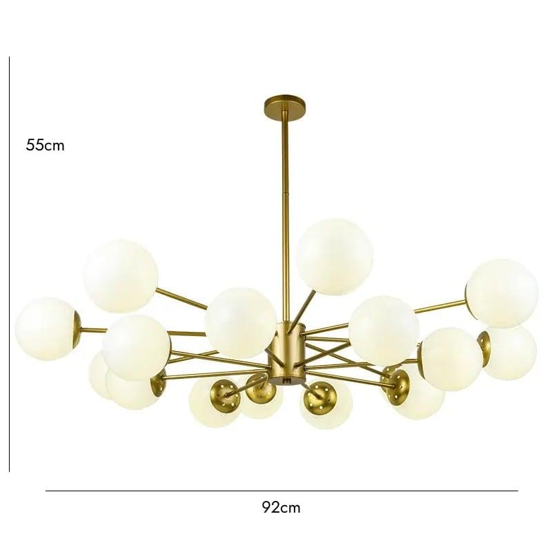 IBERO / Brass Chandelier - Handle Shop Couture 