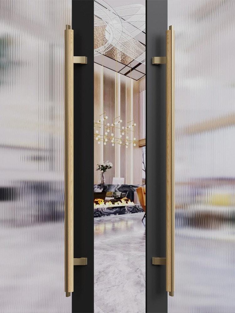 IRIS / Long Entrance Door Handles Push Pull - Handle Shop Couture 